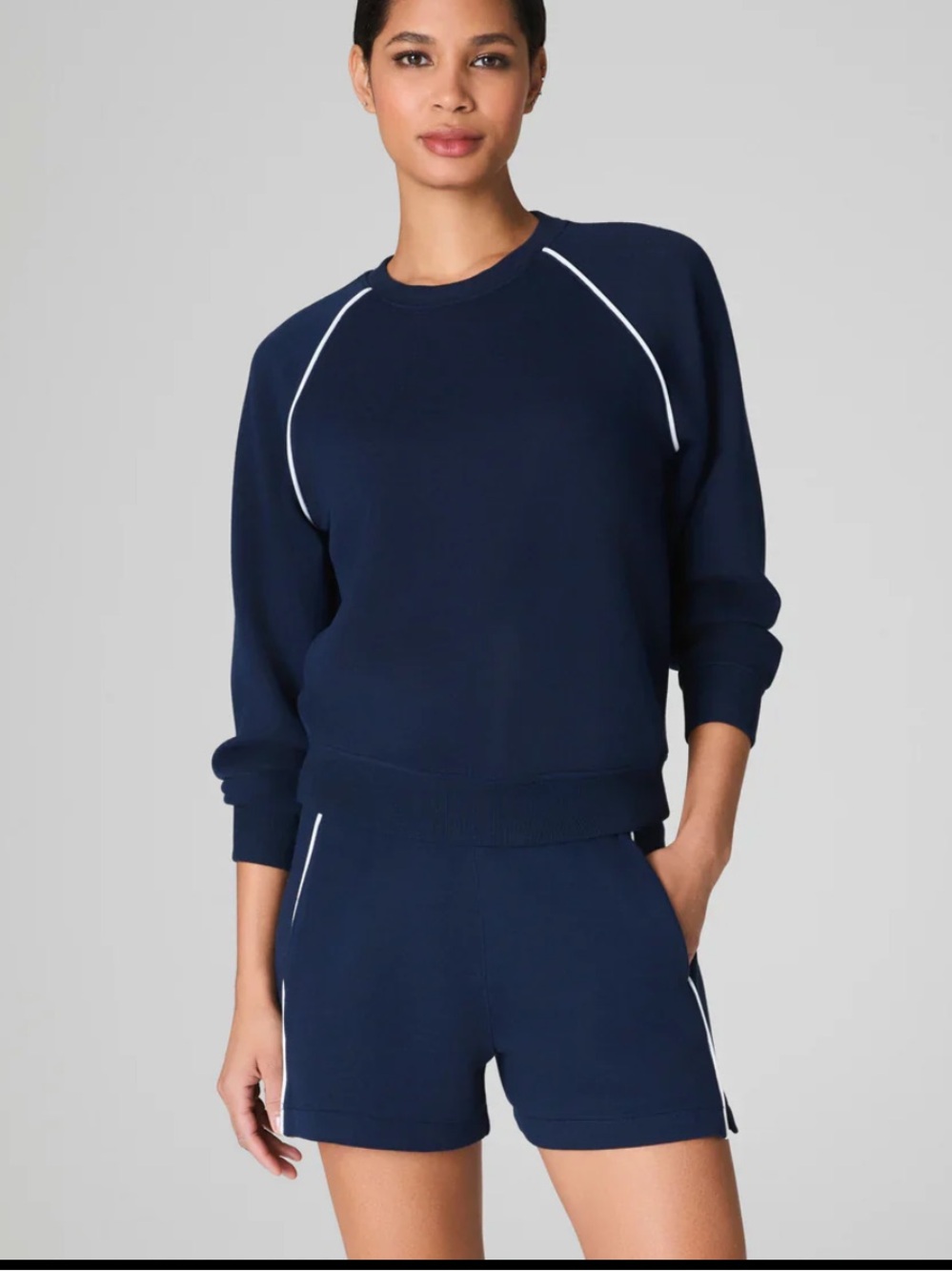 SPANX AirEssentials® Pique Crewneck Top NWT